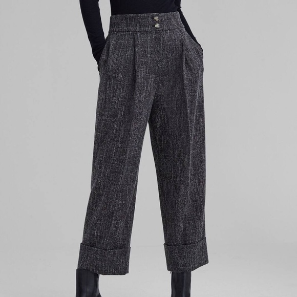 Club Monaco Pleated High Rise Pants - Picture 1 of 5